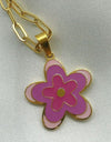 Flower Pendant Stainless Steel Necklace