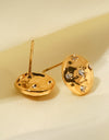 18K Gold-Plated Cubic Zirconia Stud Earrings