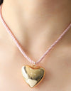 Heart Pendant Rope Necklace