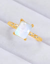 Square Moonstone Ring