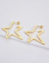 Zircon Star 925 Sterling Silver Earrings