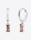 Zircon Huggie Drop Earrings