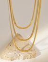 Triple-Layered Snake Chain Necklace