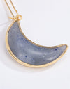 Resin Moon Drop Earrings