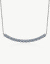 Sterling Silver Curved Bar Necklace