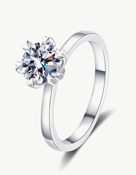 Pleasant Surprise 925 Sterling Silver 1 Carat Moissanite Ring