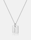 Cutout Rectangle Pendant Necklace