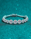 925 Sterling Silver 10.4 Carat Moissanite Bracelet