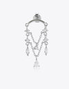 Zircon 925 Sterling Silver Single Chandelier Earring