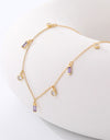 18K Gold Plated Multi-Charm Chain Necklace