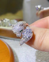 2 Carat Moissanite Adjustable Animal Ring