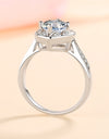 Moissanite Heart Ring