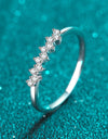 Eye-Catching 925 Sterling Silver Moissanite Ring