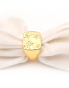 Textured Gold-Plated Ring