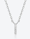 G To K Zircon 925 Sterling Silver Necklace