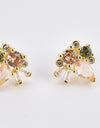 Zircon Decor 925 Sterling Silver Stud Earrings