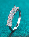 Romantic Surprise 2 Carat Moissanite Rhodium-Plated Ring