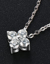 Moissanite Four Leaf Clover Pendant Necklace