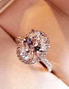 2 Carat Moissanite Platinum-Plated Ring