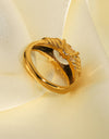 18K Gold Plated Zircon Ring