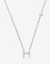 G To K Zircon 925 Sterling Silver Necklace