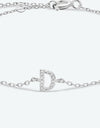 A To F Zircon 925 Sterling Silver Bracelet