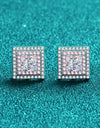 Moissanite Square Stud Earrings