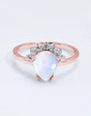 925 Sterling Silver Moonstone Ring