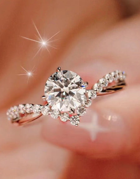 Bold Beauty 1 Carat Moissanite Heart-Shaped Ring