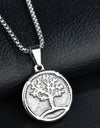 Tree Of Life Pendant Stainless Steel Necklace