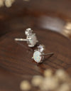 4-Prong Opal Stud Earrings