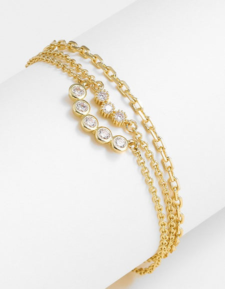 Zircon Layered Bracelet