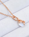 Moonstone Teardrop Pendant Necklace