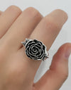 Rose 18K Silver-Plated Ring