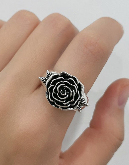 Rose 18K Silver-Plated Ring