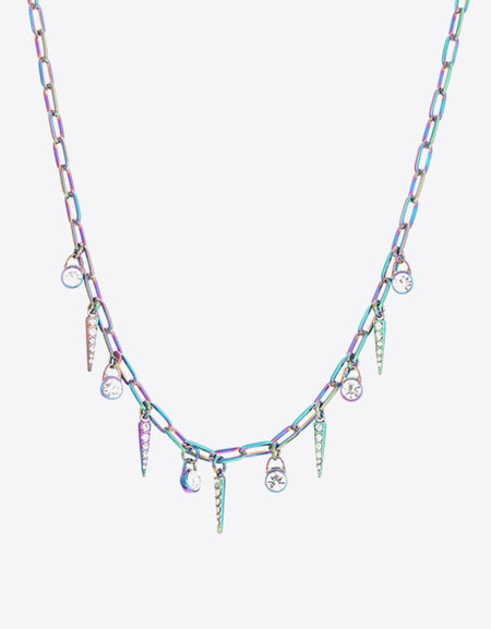 Colorful Multi-Charm Necklace