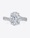 3 Carat Moissanite Side Stone Ring