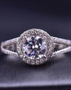 Shiny and Chic 1 Carat Moissanite Ring