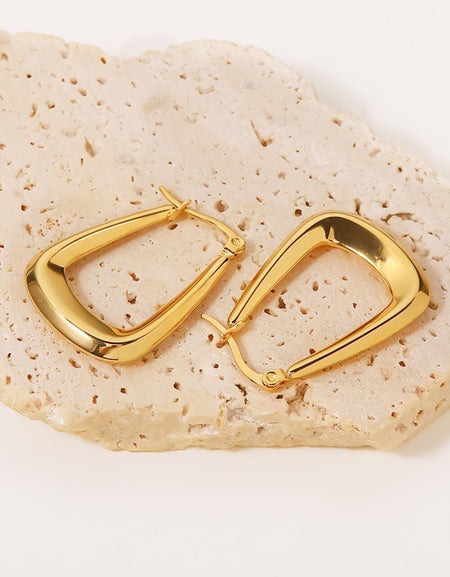 18K Gold-Plated Geometric Earrings