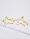 Zircon Star 925 Sterling Silver Earrings