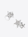 Zircon Decor Star Stud Earrings