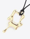 Zinc Alloy Pendant Cord Necklace