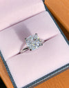 3.5 Carat Zircon 4-Prong Ring