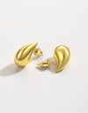 Water Drop Brass Earrings