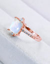 925 Sterling Silver Square Moonstone Ring