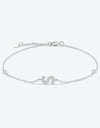 Q To U Zircon 925 Sterling Silver Bracelet