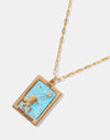 Tarot Card Pendant Copper Necklace