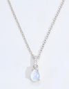 Moonstone Teardrop Pendant Necklace