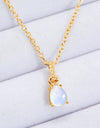 Moonstone Teardrop Pendant Necklace