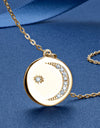 Moissanite Round Pendant Necklace